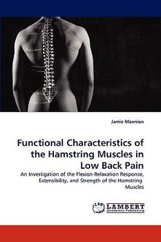 Paperback Functional Characteristics of the Hamstring Muscles in Low Back Pain Book