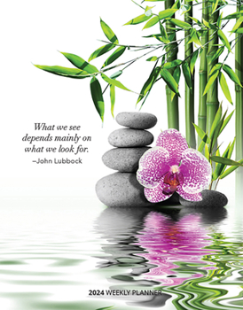 Mindful Living 2024 Desk Planner Brush Dance