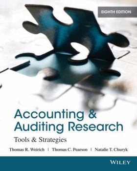 Paperback Accounting & Auditing Research: Tools & Strategies Book