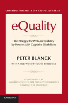 Paperback Equality: The Struggle for Web Accessibility by Persons with Cognitive Disabilities Book