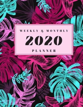 Paperback 2020 Weekly & Monthly Planner: Simple and Minimalistic Nature Calendar with Inspirational and Motivational Quotes for Women and Girls Book