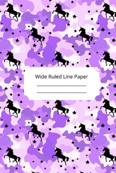 Paperback Camouflage Art Theme Wide Ruled Line Paper Book
