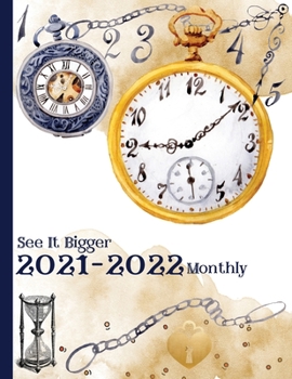 Paperback 2021-2022 Monthly Planner - 2 Year Calendar Book