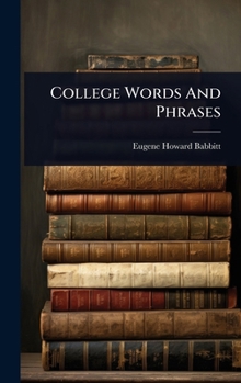 Hardcover College Words And Phrases Book