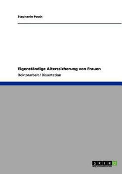 Paperback Eigenständige Alterssicherung von Frauen [German] Book