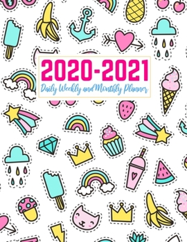Paperback 2020-2021 Daily Weekly and Monthly Planner: Pretty Two Year Jan 1, 2020 - Dec 31, 2021 Calendar Organizer and Appointment Schedule Agenda Journal for Book