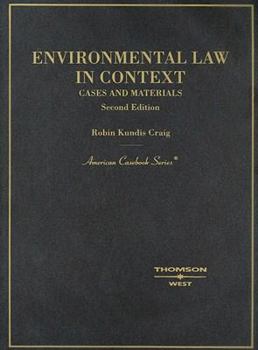Hardcover Environmental Law in Context: Cases and Materials Book