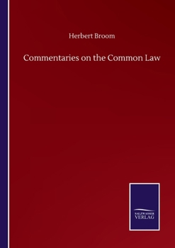 Paperback Commentaries on the Common Law Book