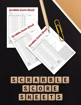 Scrabble Score Sheet: Scrabble Game Record Book, Scrabble Score Keeper, Scrabble Score Pad for 2 players