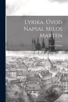 Paperback Lyrika. Úvod Napsal Milos Marten Book