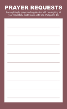 Prayer Request Card - Burgundy