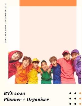 BTS 2020 Planner + Organizer: Undated Daily Productivity Planner + Journal with BTS Photos in Interior | January 2020 to December 2020