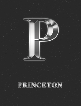 Princeton: 2 Year Weekly Planner with Note Pages (24 Months) | Silver Effect Personalized Custom Letter P Initial First Name | 2020 - 2021 | Week ... | Plan Each Day, Set Goals & Get Stuff Done