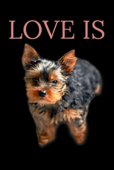 Love is: Yorkie Love Yorkshire Terrier Gifts Men Women  Journal/Notebook Blank Lined Ruled 6x9 100 Pages