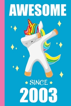 16th Birthday Dabbing Unicorn: Blank Lined Journal, Notebook, Planner Awesome Happy 16th Birthday 16 Years Old Gift For Girls