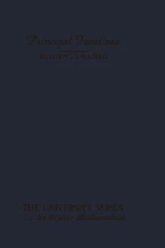 Paperback Principal Functions Book