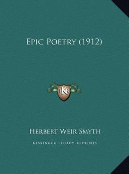 Hardcover Epic Poetry (1912) Book