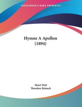 Paperback Hymne A Apollon (1894) [French] Book