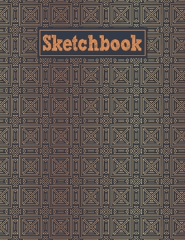 Sketchbook: 8.5 x 11 Notebook for Creative Drawing and Sketching Activities with Geometric Art Deco Themed Cover Design