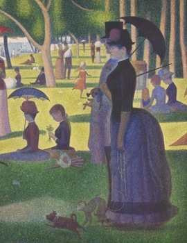 Paperback Georges Seurat Black Pages Notebook: A Sunday on La Grande Jatte - Artistic Blank Lined Composition Notebook for Taking Notes - French Art Pointillism Book