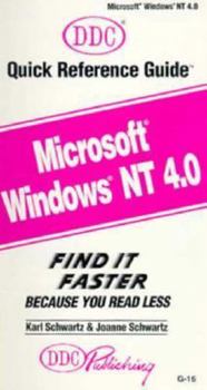 Paperback Microsoft Windows NT 4.0 Quick Reference Guide Book