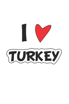 Turkey: Notebook, Journal | Gift Idea for Globetrotters and Travel Fans | checkered | 6x9 | 120 pages