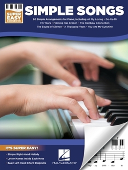 Paperback Simple Songs - Super Easy Songbook with Lyrics for 60 Favorite Songs Book