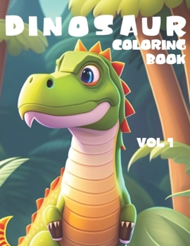 Paperback Dinosaur Coloring Book: + Di 50 Disegni Di Piccoli Dinosauri Da Colorare [Italian] Book