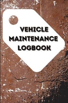 Paperback Vehicle Maintenance Log Book
