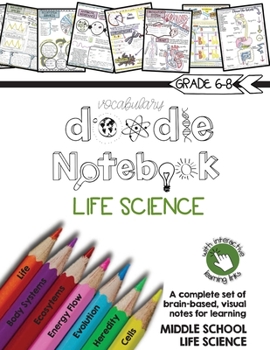 Paperback Life Science Doodle Notebook Book