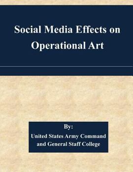Paperback Social Media Effects on Operational Art Book
