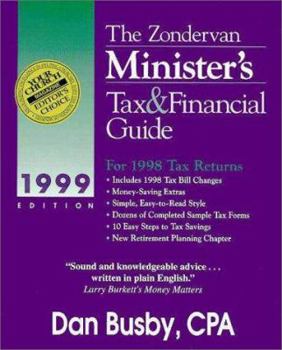 Paperback The Zondervan 1999 Minister's Tax & Financial Guide: For 1998 Tax Returns Book