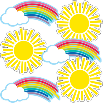 Misc. Supplies Hello Sunshine Rainbows & Suns Cutouts Book