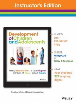 Paperback Development of Children and Adolescents (Instructor Edition) Book