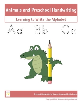 Paperback Animals and Preschool Handwriting: Learning to Write the Alphabet Book