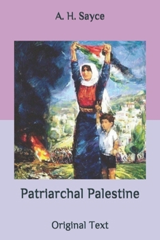 Paperback Patriarchal Palestine: Original Text Book