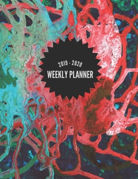 2019-2020 Weekly Planner: Sept 1, 2019 to Dec 31, 2020 - Weekly View Planner, Organizer, Agenda & Diary - Academic School Year - 16 Month Calendar Schedule - Student Planner - Abstract Art Painting Wa
