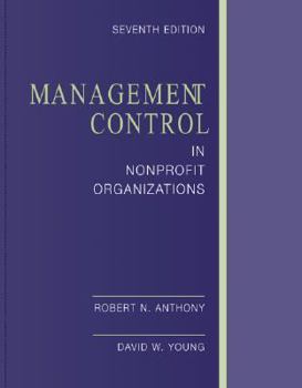 Hardcover Management Control in Nonprofit Organizations Book