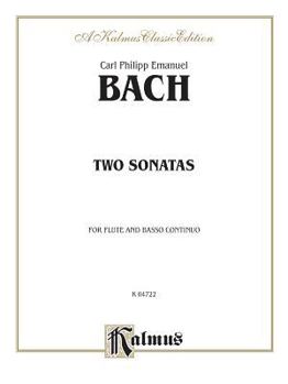 Paperback Two Sonatas (a Minor and D Major): Flute & Basso Continuo Book