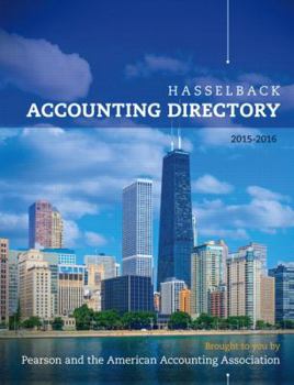 Paperback Hasselback Accounting Directory 2015-2016 Book