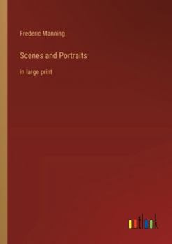 Paperback Scenes and Portraits: in large print Book