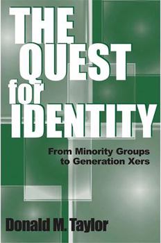 Hardcover The Quest for Identity: From Minority Groups to Generation Xers Book