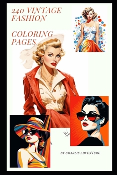 Paperback Vintage Fashion Coloring Pages Book