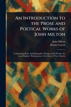 Paperback An Introduction to the Prose and Poetical Works of John Milton Book