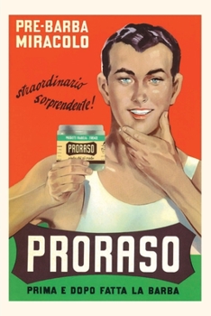Paperback Vintage Journal Ad for Italian Shaving Lotion Book