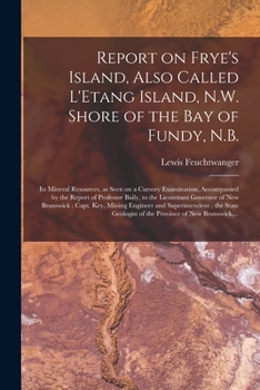 Report on Frye's Island, Also Called L'Etang Island, N.W. Shore of the Bay of Fundy, N.B. [microform]: Its Mineral Resources, as Seen on a Cursory Exa