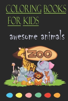 Paperback awesome animals coloring books for kids Book