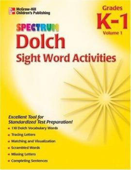 Mass Market Paperback Spectrum Dolch Sight Word Activities, Volume 1 Book