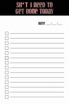 Paperback Sh*t I Need to Get Done Today - Rose Gold Book
