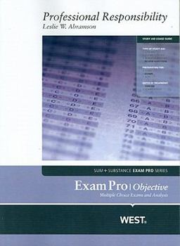 Paperback Abramson's Exam Pro on Professional Responsibility Book